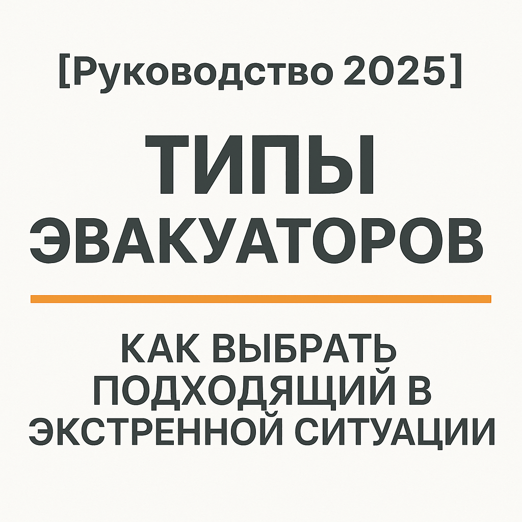 Все типы эвакуаторов: как выбрать подходящий в экстренной ситуации